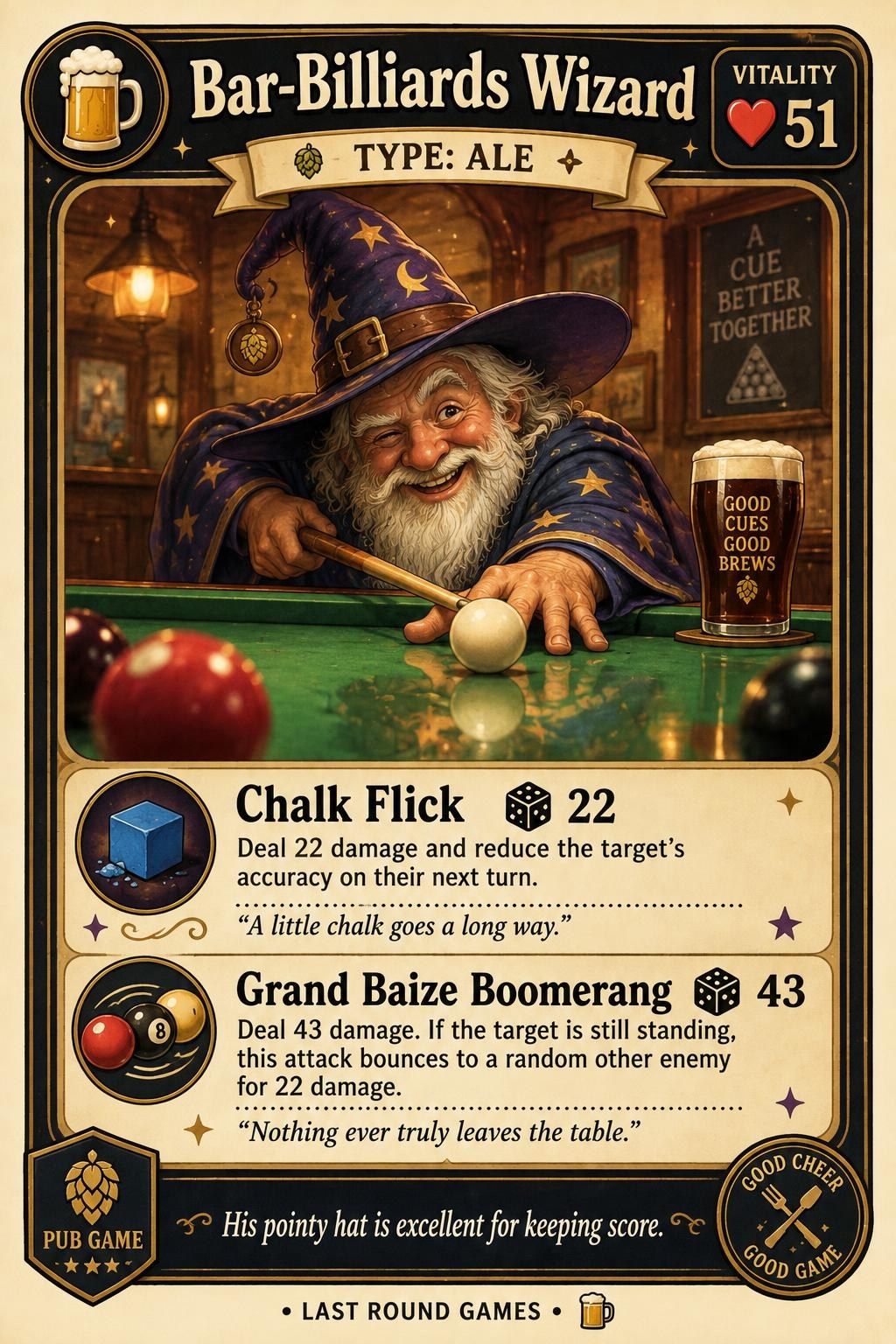 Bar-Billiards Wizard