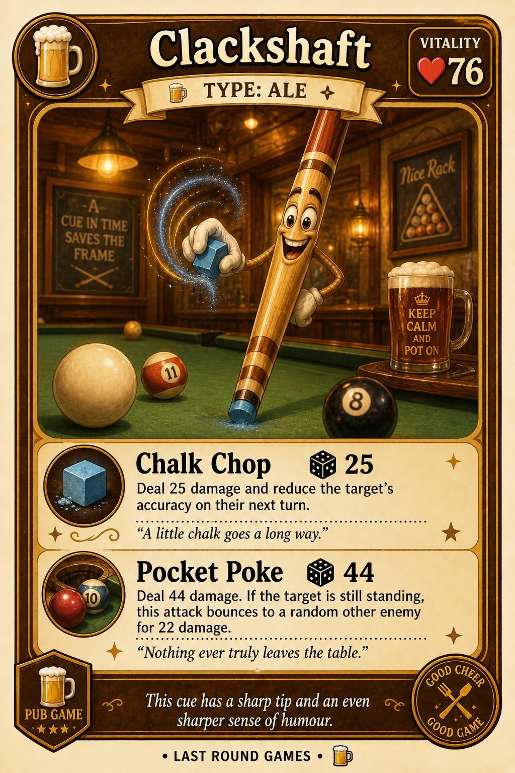Clackshaft